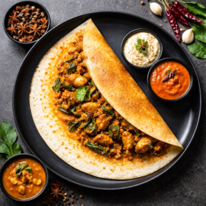 Chicken Chettinad Dosa