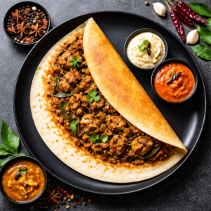 Goat Chettinad Dosa