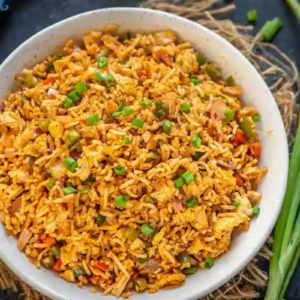 Schezwan Egg Fried Rice