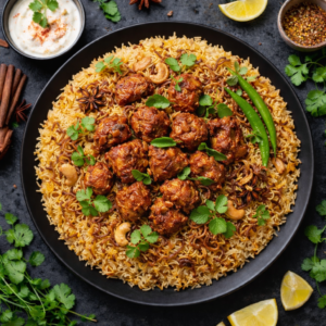 Vijayawada Chicken 65 Biryani Boneless
