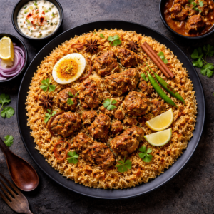Chettinad Seeraga Samba Mutton Biryani